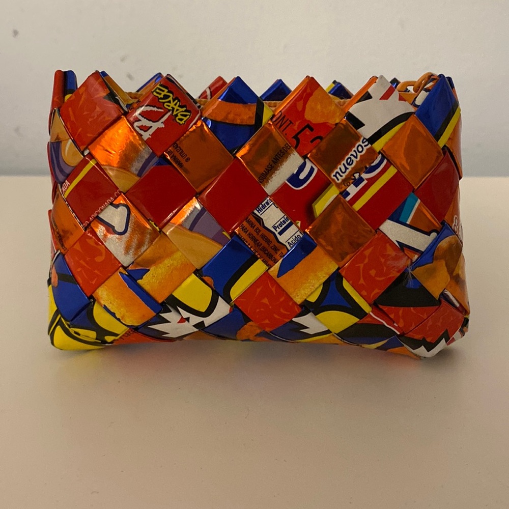 Small Candy/Chip Wrapper Zipper Pouch - image 1